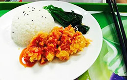 學員雞排飯作品