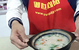 學員養(yǎng)生砂鍋粥作品
