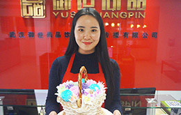 學(xué)員花籃蛋糕成品