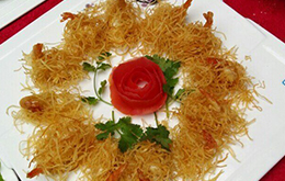 烹飪大賽作品—粉絲蝦尾
