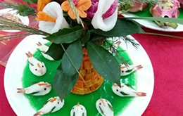 烹飪大賽作品—眾鳥戲繁花