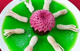 烹飪大賽作品—金魚賞花