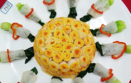 烹飪大賽作品—竹參龍眼糕