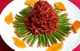 烹飪大賽作品—紅酒肉干絲