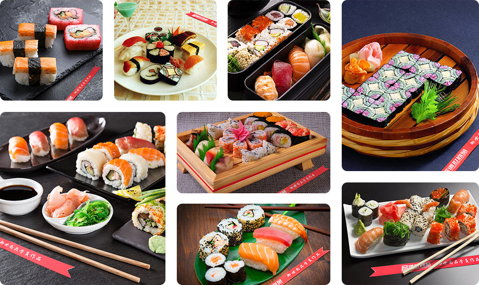 日本壽司料理學(xué)員作品